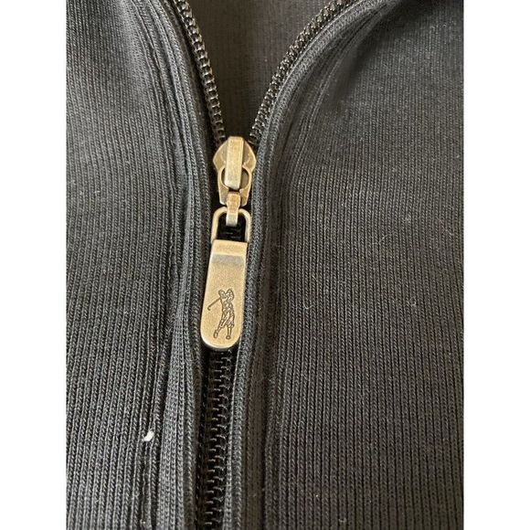 Bobby Jones Golf zip up black sweater with pockets men's size L - Picture 5 of 8